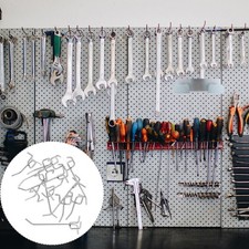 12 Pcs Peg Board Hooks Hanging Pegboard Display Storage Holders for