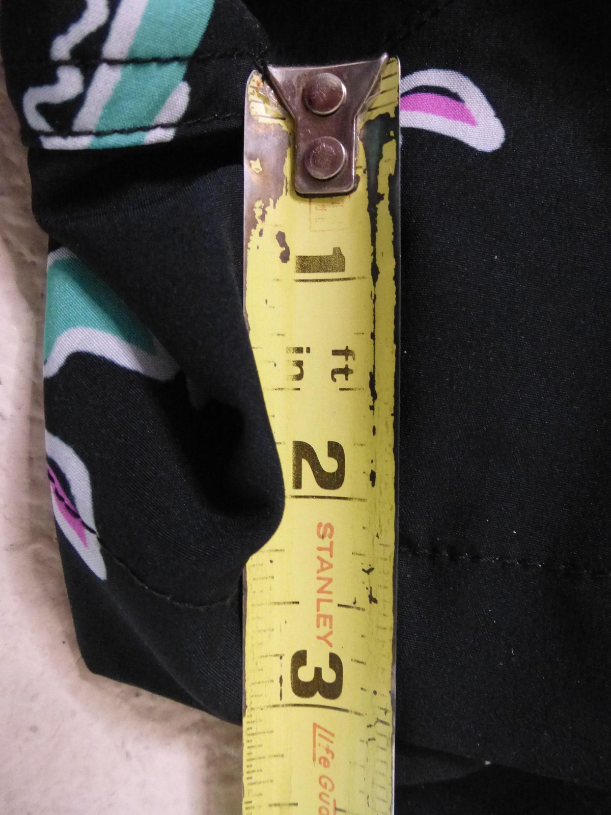 Chubbies Shorts Men Large Black Palms Swim Trunks Havana Nights Lined Zip Pocket