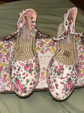 loveshackfancy loves manebi strawberry print espadrilles flats