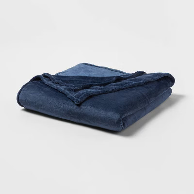 Threshold Microplush Throw Blanket Oversized 92x90 Midweight Post-Consumer - Bild 5 von 31