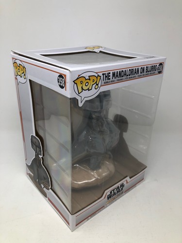 Funko POP! Figura Vinilo Star Wars The Mandalorian on Blurrg #358 CAJA DAÑADA - Imagen 2 de 9