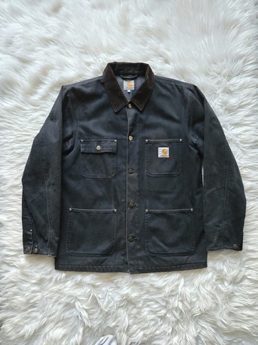Carhartt - Chore Jacket - Large / Navy Michigan Coat Blanket Lined Corduroy