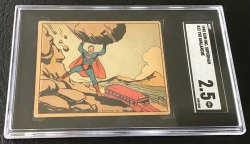 1940 Gum Inc Superman #33 The Avalanche — SGC 2.5