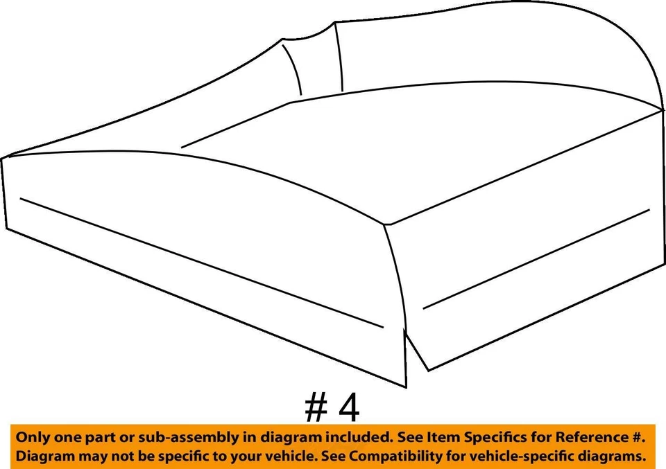 Cubierta para Chevrolet Malibu 2008 ASM P/asiento cojín *nueva 15269426 - nueva OEM Foto 3 de 3