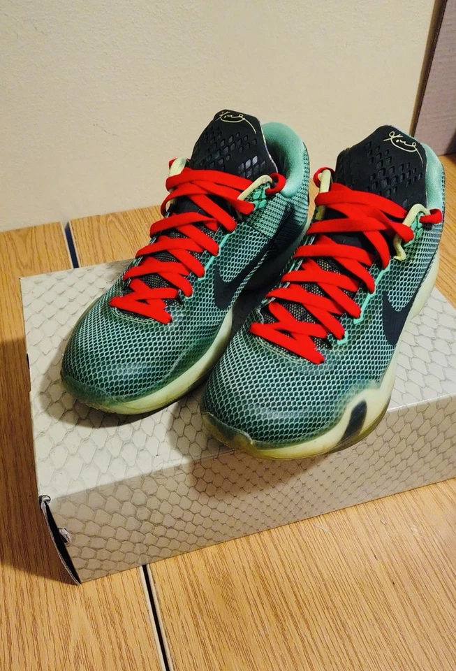 Zapatillas Baloncesto Nike Kobe X Verde Grinch Eu42,5 Us9 - Imagen 2 de 4