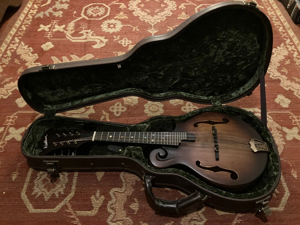 Washburn M108SWK Americana Series Mandolin with OHSC Case AS-IS Needs work - Image 2 of 4