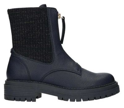 La strada Stiefelette Blau Boot Glitzer kurz Stiefel Reißverschluss 2003180 1160