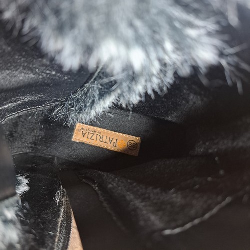 Patrizia Spring Step Hilvia Black Leather Faux Fur Boots Women's Sz 8.5 (NWT) - Picture 6 of 8