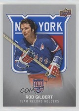 2025-26 New York Rangers Centennial Team Record Holders Rod Gilbert #187 HOF 2o7