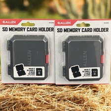 2 Allen Company SD Card Holder Case - Foam Protection 12 SD 12 Micro SD Black