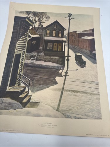 Ice Glare By Charles Burchfield Living America Art Collotype 1939 USA - Bild 9 von 9