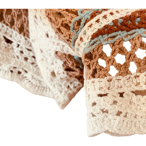 Pantalones Cortos Rebellion Again Mujer Talla XS Multicolor Crochet Cintura Alta - Imagen 8 de 11