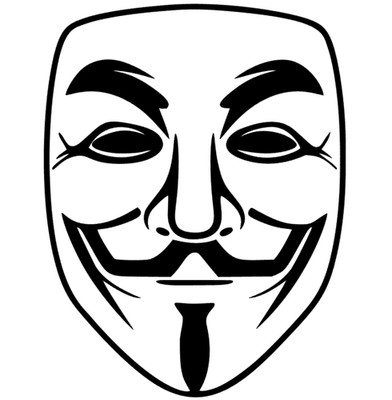 Anonymous Maske Aufkleber Auto Wand Fenster Möbel Dekoration