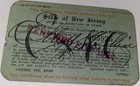 Rare Antique ID'd WWI, WWII, Police Detective Automobile Registration Card! NJ! — photo 1