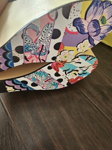 Irregular Choice Aim High Black Floral Platform Wedge Sandals Size 40 6.5 BNIB - Picture 3 of 5