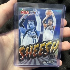 2023-24 Panini NBA HOOPS Premium Stock Sheesh Luka Dončić #16 Silver Prizm