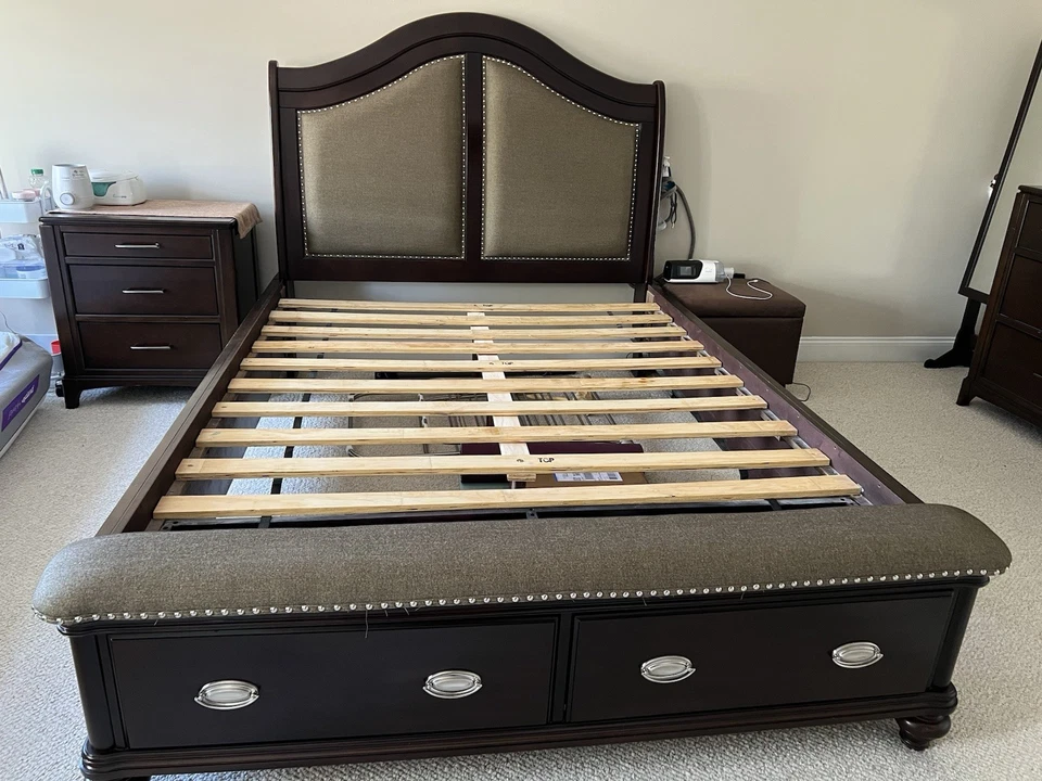 Каркас кровати Queen (цвет эспрессо) - Изображение 2 из 2