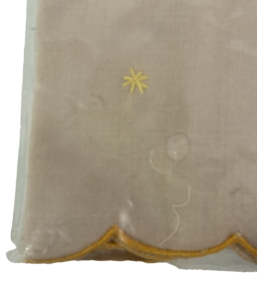 Vintage Floral Embroidered 8 Piece Dining Room Linens - New in Original Package - Image 3 of 4