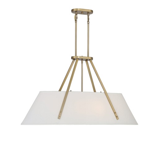 Savoy House 1-2520-6 Newport 6 Light 16"W Linear Chandelier - Brass