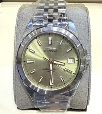 Shinola The Circadian Monster Automatic 36mm Green Dial Watch S0120299739