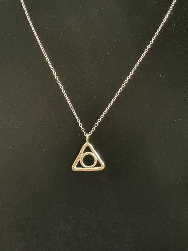 Azaggi Eye of Providence Illuminati Triangle & Circle Pendant Necklace N0897S - 第 1/7 張圖片