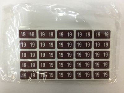 Medical arts press holographic end tab year labels 2019