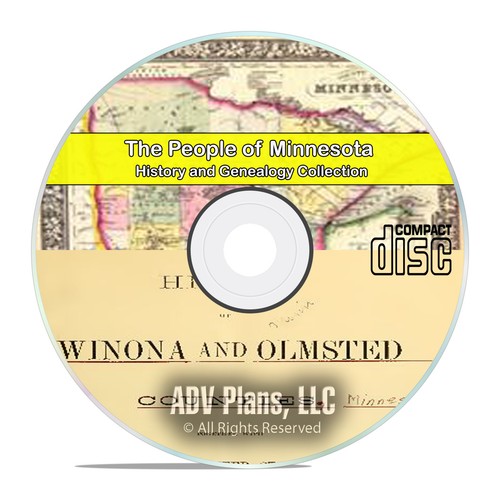 Minnesota MN, People, Cities, Family History and Genealogy 257 Books DVD B08 - 第 1/1 張圖片