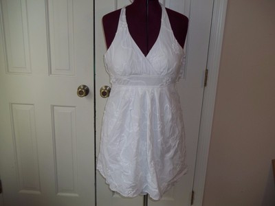 white halter sundress