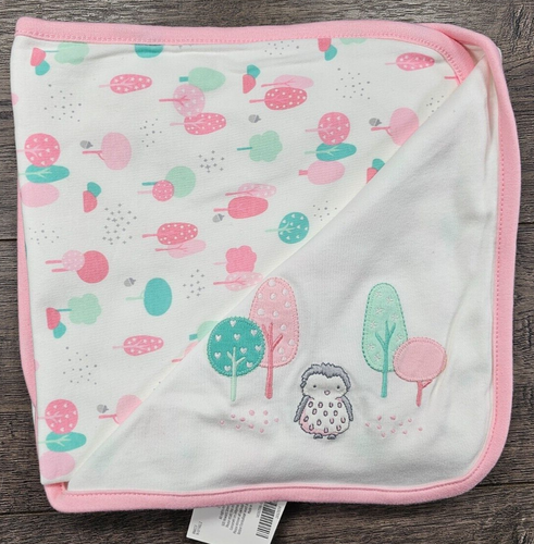 Baby Mädchen Neu Gymboree Rosa Borte Kuschelige Eule Wald Decke - Bild 1 von 2