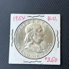 1954 P FRANKLIN HALF DOLLAR BELL LINES UNCIRCULATED Set Break