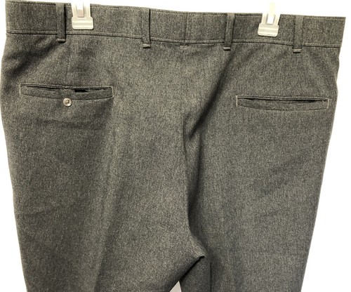Vintage LEVI'S PANATELA Wide Leg Slacks Dark Gray Pants Sz 36x34 - Picture 5 of 9