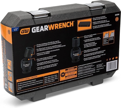 Universal 1/2-Inch Impact Socket Set: 15-Piece Metric Kit with Durability Focus - Picture 8 of 11