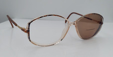 Vintage Silhouette M1861 Brown Translucent Oval Sunglasses Austria FRAMES ONLY
