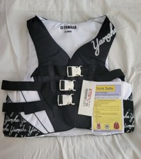 NOS Yamaha Black Size XL PFD Personal Floating Device Vest MAW-12V3B-BK-XL