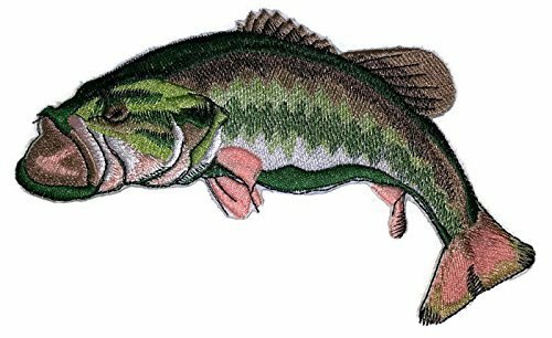 Toppa ricamata in ferro/cucito pesce basso [7" x 3"] - Foto 1 di 1