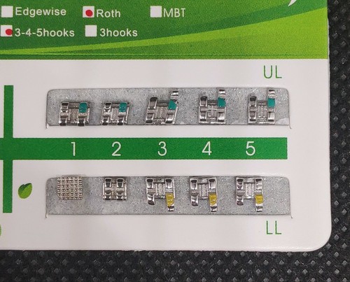 10 Packs Dental Metal Monoblock Brackets Standard Roth 022 345 Hooks Mesh Base - Picture 6 of 8