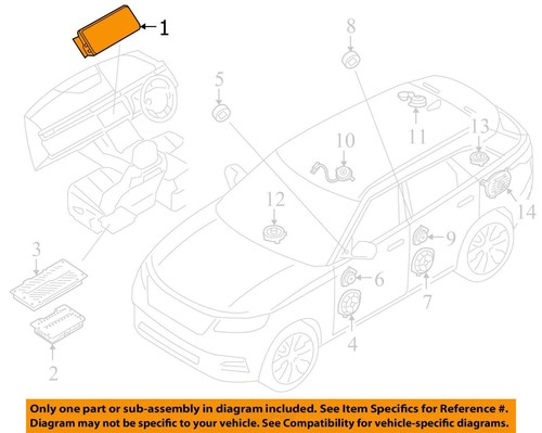 18-19 VELAR OEM PANTALLA DE VISUALIZACIÓN MONTADA EN TABLERO OEM ID # J8A219C279AH - Imagen 3 de 9