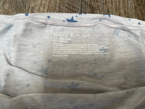 Gap Breathe Hipster Unterwäsche Damen Unterwäsche Höschen blau Stern Druck Neu mit Etikett - Bild 4 von 4