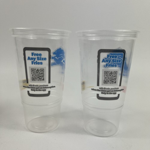 Detroit Lions Mcdonalds 2024 Plastic Cup (6) NFL Michigan Exclusive Collectible - Picture 11 of 15