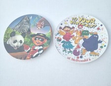 Assiette McDonald's vintage joyeux anniversaire / assiette zoo lot de 2 