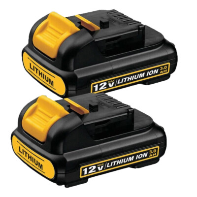 2x Li-Ion Akku für Dewalt 12V DCB120 DCB121 DCB100 DCD710 DCF610 DCF815 DCB127