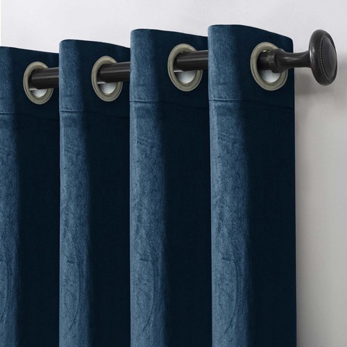 Luxury Velvet Curtain Window Heavy Weight Curtains Rod Pocket Panels ( Set of 2) - Picture 3 of 26