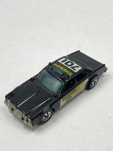 Hot Wheels Sheriff 701 Blackwall Diecast Toy Car Black 1982 Malaysia - Picture 2 of 7