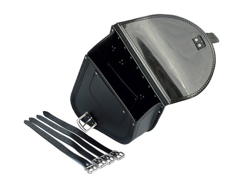 (B3) Leder Swingarm Pannier Satteltasche Yamaha Dragstar Vstar XVS 1100 CUSTOM - Bild 4 von 8