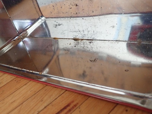 VTG "COACHING" BISCUIT TIN. BRITISH LONDON COLLECTIBLE 8.5" LONG ONE SIDED FADED - Picture 11 of 11