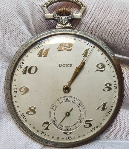 DOXA Vintage Pocket Watch Hors Concours 1905 Milan 1906 - 15 Jewels working well - Picture 7 of 24