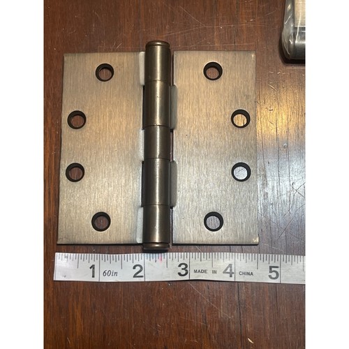 Vintage 4 Heavy-Duty Stainless Steel Door Hinges 5" x 5" International Builder - Picture 6 of 6