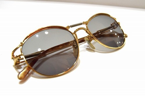 Unused Jean Paul Gaultier Sunglasses 56-5107 Gold Made in Japan - 第 1/5 張圖片