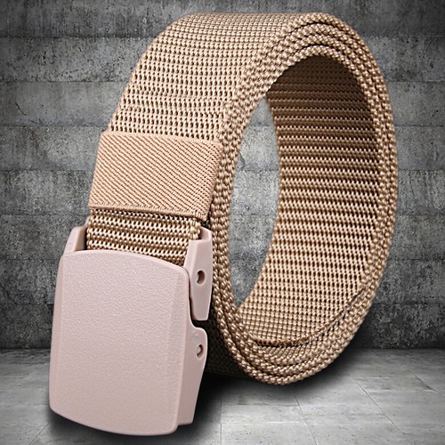 Cinturón militar táctico de nailon con hebilla de leva de plástico para hombre - Imagen 10 de 18
