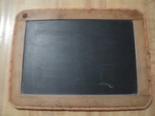 VINTAGE SLATE DOUBLE-SIDED CHALK-BOARD Old Schoolhouse Used